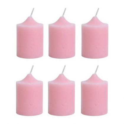 Pack Of 12 Pink Scented Tea Light Candles